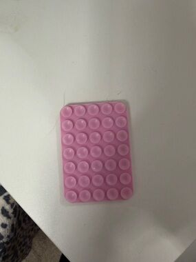 Target Pink Silicone Bubble Grip MagSafe Back
